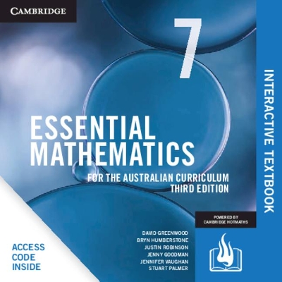 Essential Mathematics for the Australian Curriculum Year 7 Digital Card by David Greenwood