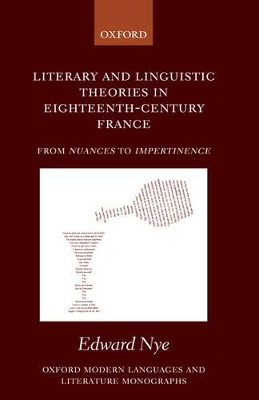 Literary and Linguistic Theories in Eighteenth-Century France book