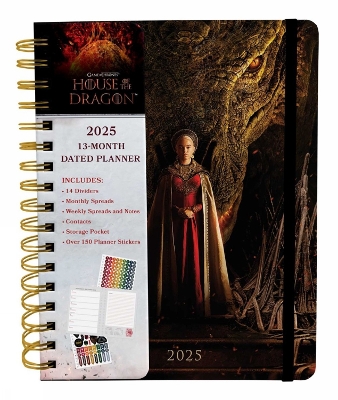 2025 House of the Dragon 13-Month Weekly Planner book