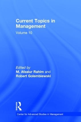 Current Topics in Management by Robert T. Golembiewski