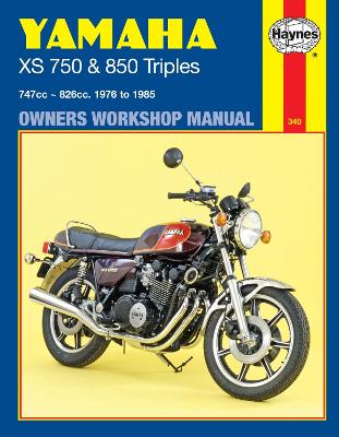 Yamaha XS750 and 850 3-cylinder Models Owner's Workshop Manual book