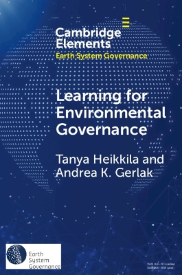 Learning for Environmental Governance: Insights for a More Adaptive Future book