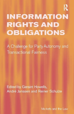 Information Rights and Obligations by André Janssen