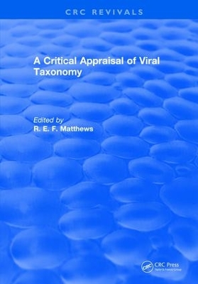 Critical Appraisal of Viral Taxonomy book