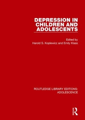 Depression in Children and Adolescents book