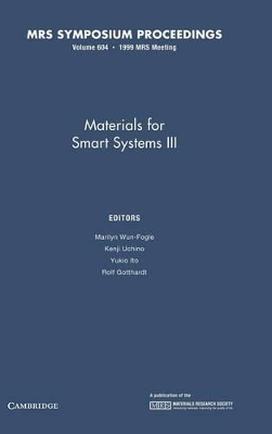 Materials for Smart Systems III: Volume 604 book