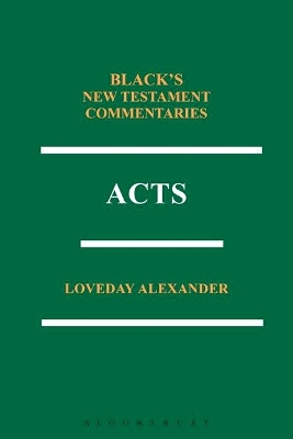 Acts: Black's New Testament Commentaries Series by Professor Loveday Alexander