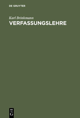 Verfassungslehre book