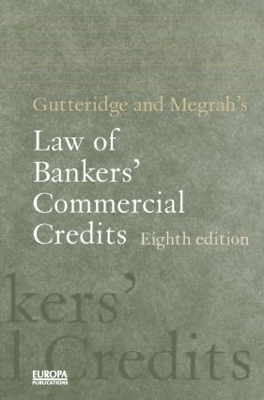 Gutteridge and Megrah's Law of Bankers' Commercial Credits book
