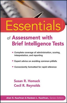 Essentials of Assessment with Brief Intelligence Tests book