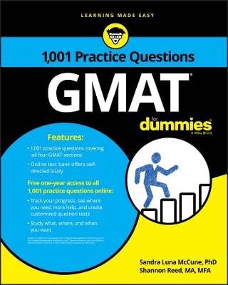 1,001 GMAT Practice Questions For Dummies book