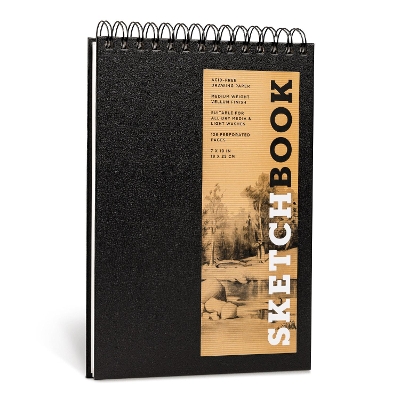 Sketchbook (Basic Medium Spiral Fliptop Landscape Black) book
