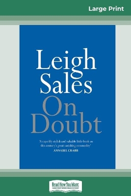 On Doubt (16pt Large Print Edition) book