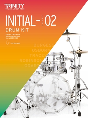 Trinity College London Drum Kit From 2020. Initial-Grade 2 book