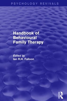 Handbook of Behavioural Family Therapy book