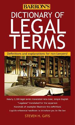 Dictionary of Legal Terms book