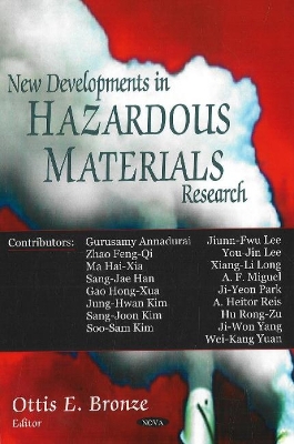 New Developments in Hazardous Materials Research book