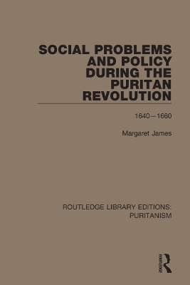 Social Problems and Policy During the Puritan Revolution book