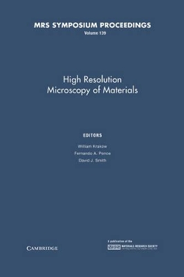 High Resolution Microscopy of Materials: Volume 139 book