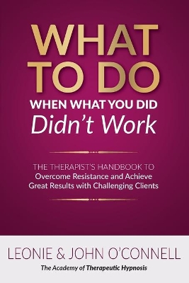 What to Do When What You Did Didn't Work: The Therapist's Guide to Overcoming Resistance and Achieving Great Results with Challenging Clients book