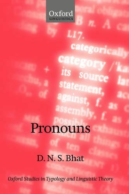 Pronouns by Darbhe Narayana Shankara Bhat