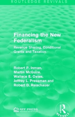 Financing the New Federalism book
