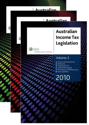 Australian Income Tax Legislation 2010, Vols 1, 2, 3 book