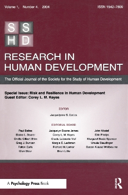 Risk and Resilience in Human Development book