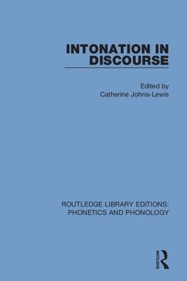 Intonation in Discourse book