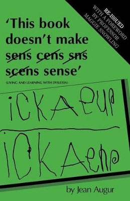 This Book Doesn't Make Sens Cens Scens Sns [mis-spellings Crossed Through] Sense book