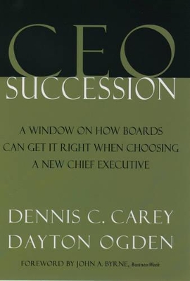 CEO Succession book