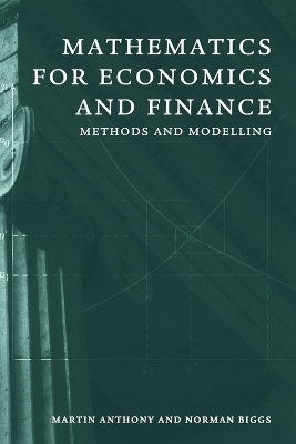 Mathematics for Economics and Finance by Martin Anthony