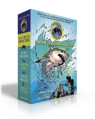 Fabien Cousteau Expeditions (Boxed Set): Great White Shark Adventure; Journey under the Arctic; Deep into the Amazon Jungle; Hawai'i Sea Turtle Rescue book