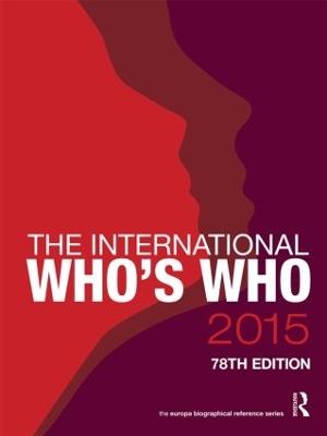 International Who's Who 2015 book