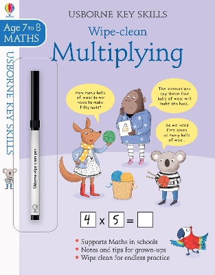 Wipe-Clean Multiplying 7-8 book