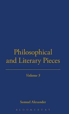 Philosophical and Literary Pieces book