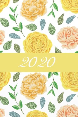2020: Calendario e Agenda settimanale 2020 + calendario mensile + 20 pagine Indirizzi +20 pagine foderate +20 pagine Blanco per schizzi - Fiori Rose book