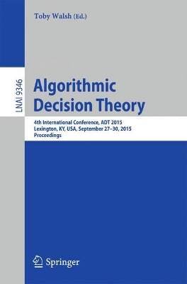 Algorithmic Decision Theory book