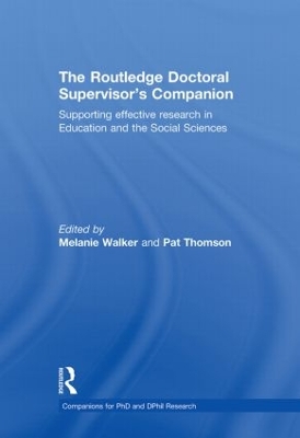 Routledge Doctoral Supervisor's Companion book