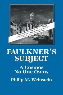 Faulkner's Subject book