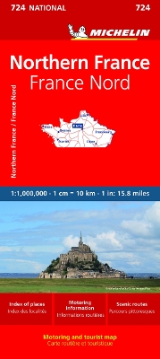 Northern France - Michelin National Map 724 book