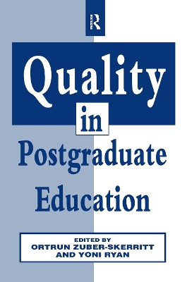 Quality in Postgraduate Education book