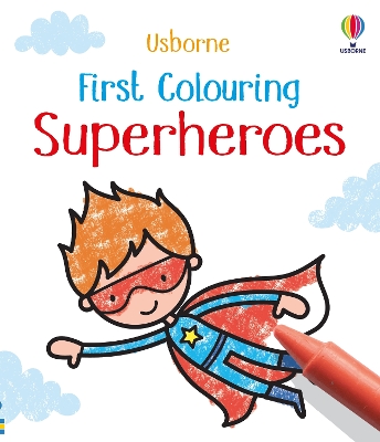 First Colouring Superheroes book