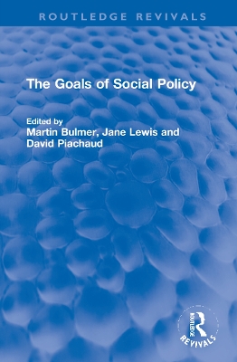 The Goals of Social Policy book