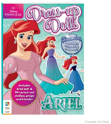 Disney Princess Dress-up Dolls Ariel book