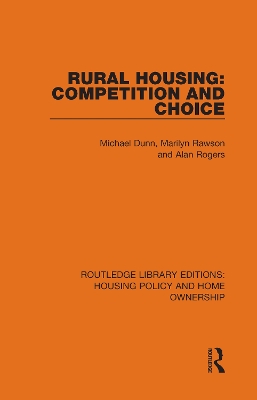 Rural Housing: Competition and Choice book
