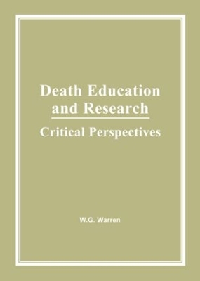 Death Education and Research book