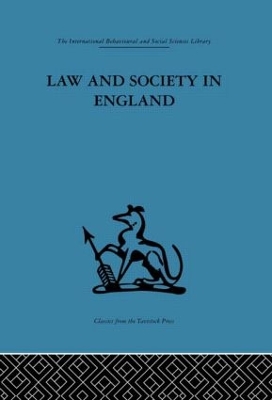 Law and Society in England book