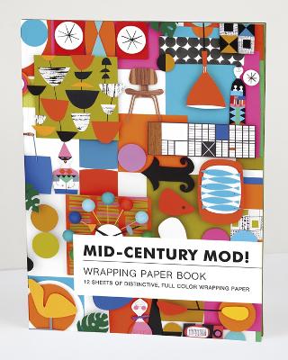 Mid-Century Mod! Wrapping Paper Book book