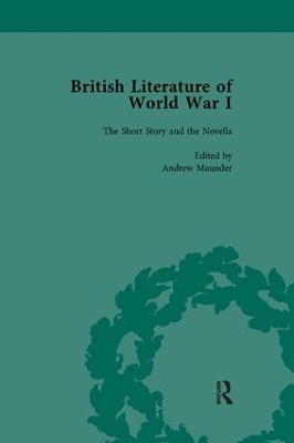 British Literature of World War I, Volume 1 by Andrew Maunder